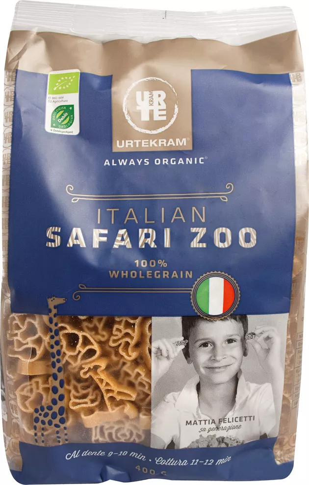 Urtekram Safari zoo -pasta