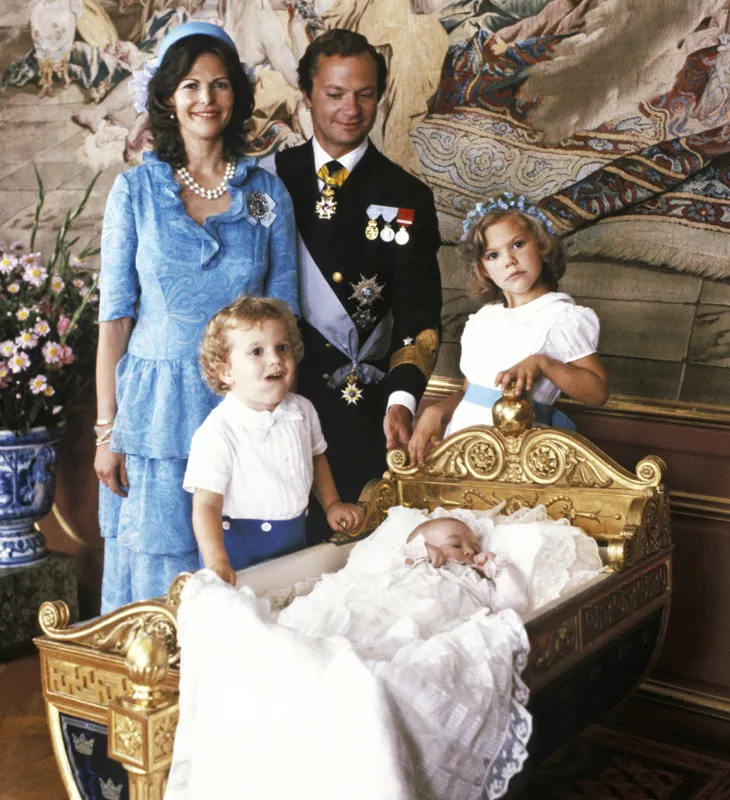 Ruotsin kuninkaallinen perhe vuonna 1982.