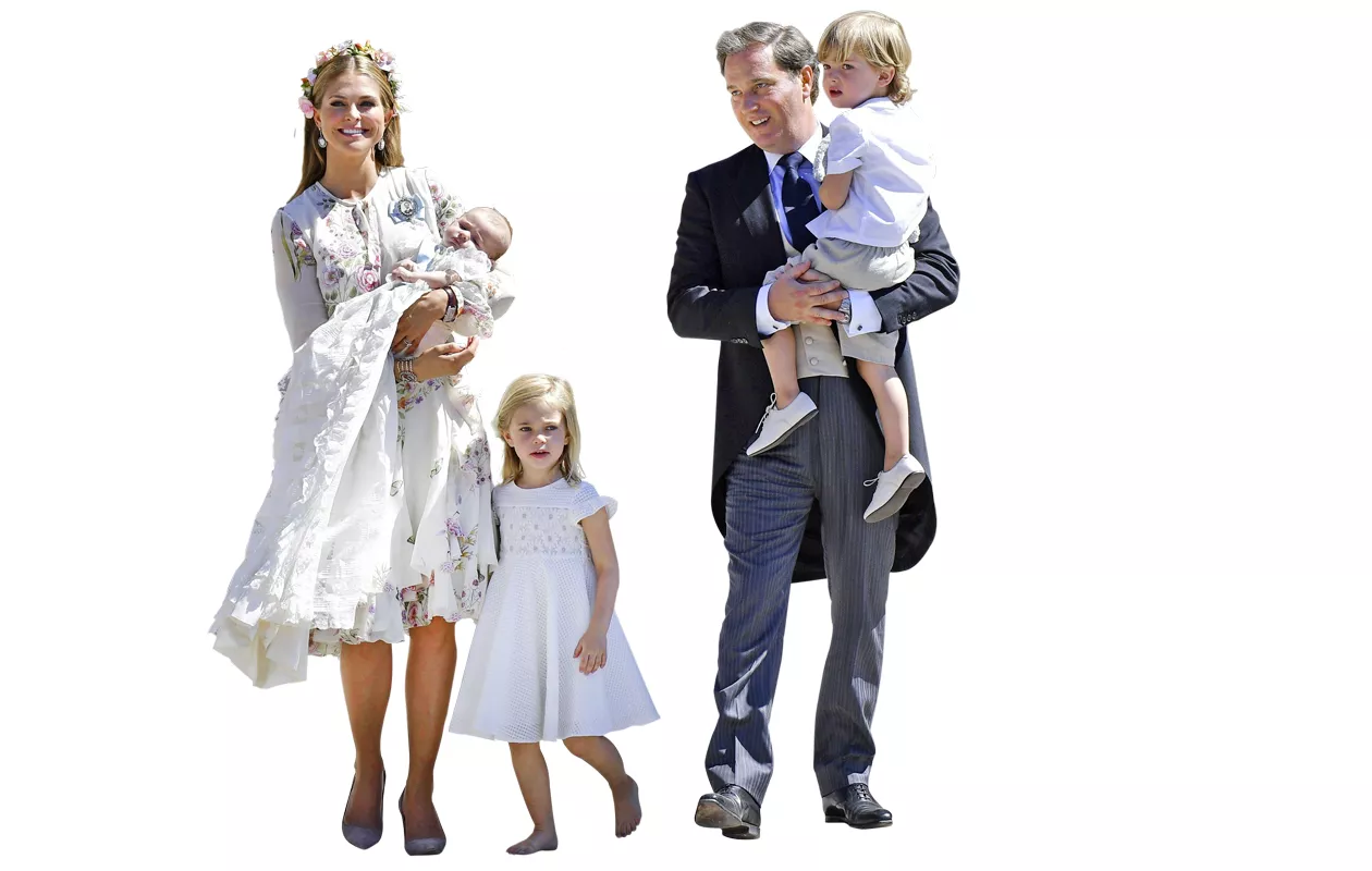 Ruotsin prinsessa Madeleine asuu miehensä Chris O'Nealin sekä lapsiensa prinsessa Leonoren, 5, prinssi Nicolasin, 3, ja prinsessa Adriennen, 1, kanssa Yhdysvalloissa.