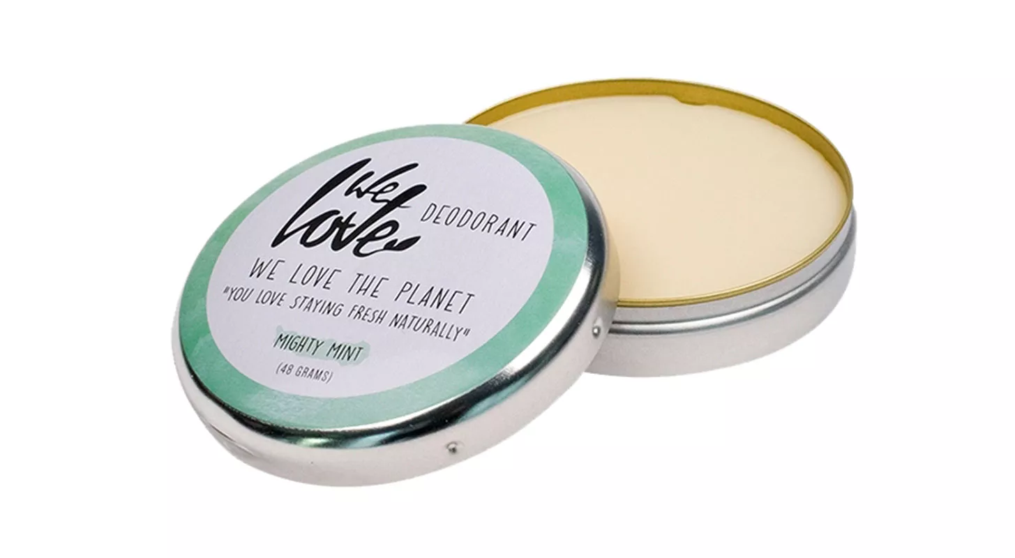 Voidemaisen We Love the Planet Mighty Mint -deodorantin pakkaus on kierrätyspeltiä, 48 g 15 e.