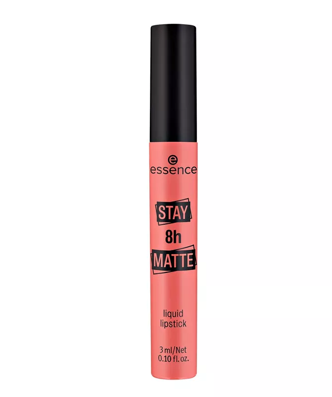 Essence Stay 8 h Matte Liquid Lipstick -nestemäinen kestävä huulipuna on edullinen laatu­tuote, 4 e. 
