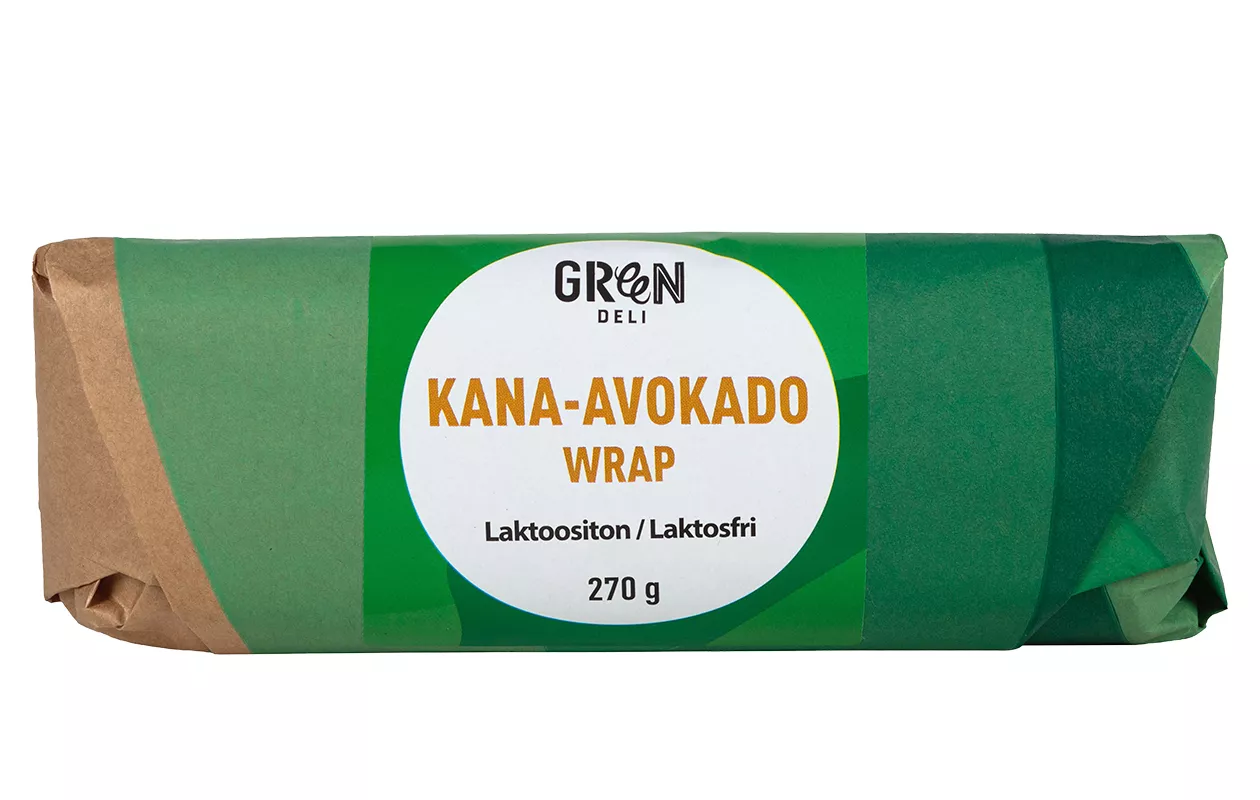 Valmisruoat: Greendeli Wrap kana-avokado, hintaluokka 4 euroa.