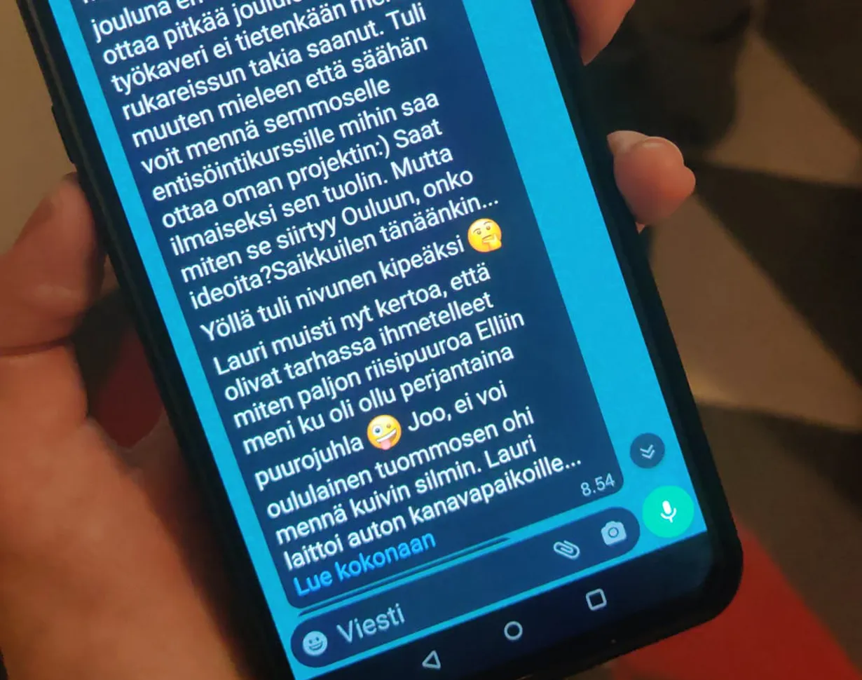 Jos Whatsapp-viesti päättyy ”Lue kokonaan”, sitä ei lue kukaan.