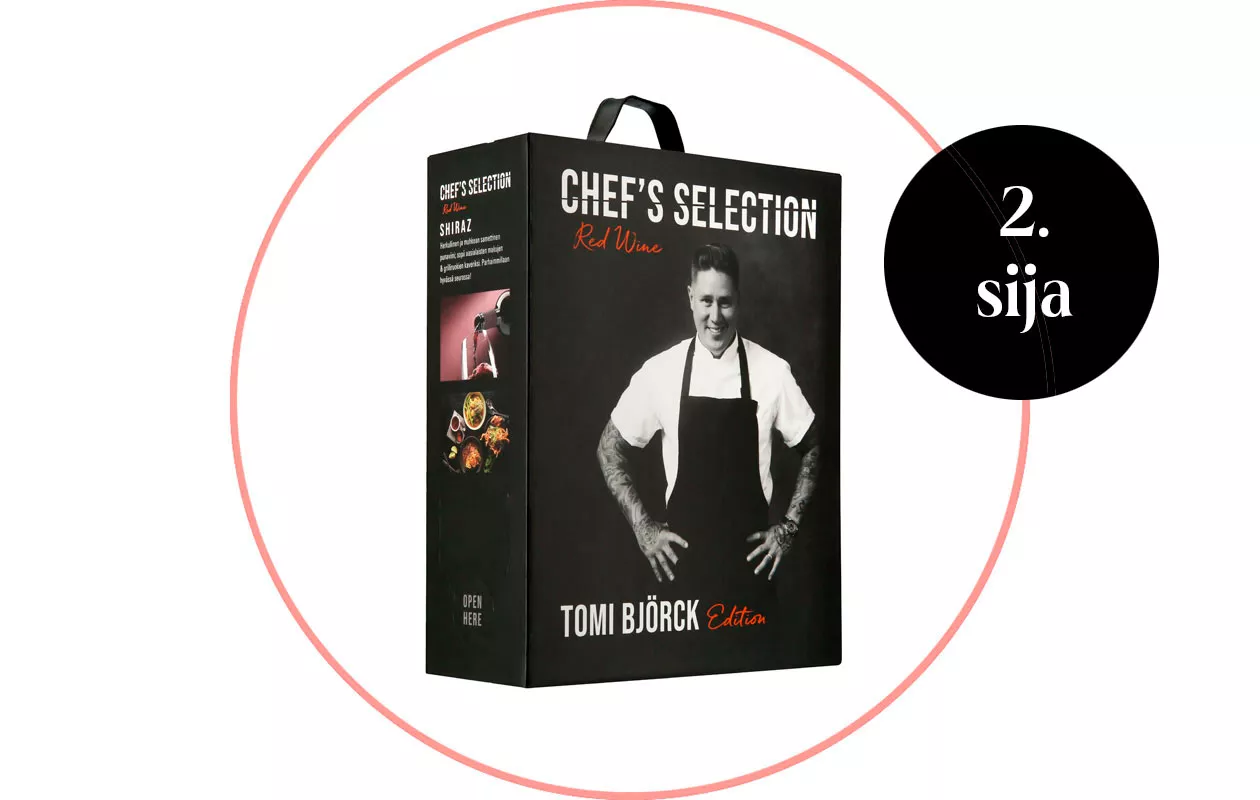 Chef's Selection Tomi Björck Edition Shiraz 2020 hanapakkaus