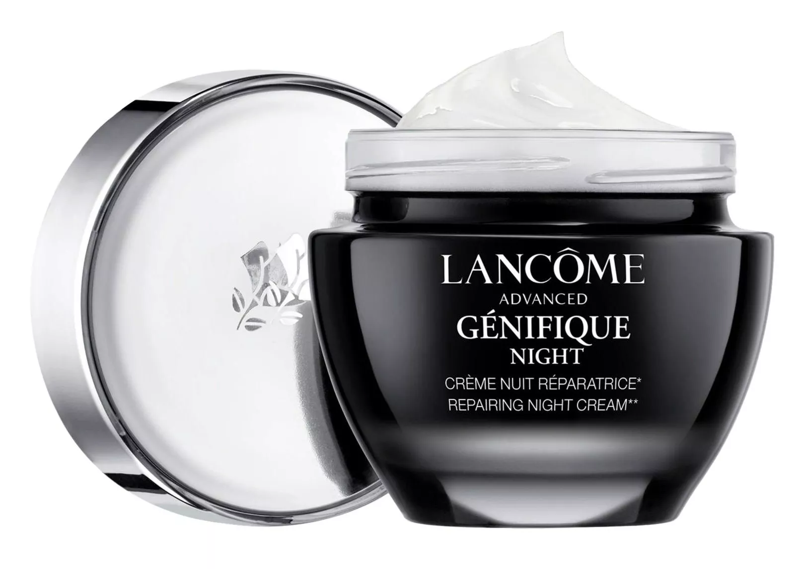 Lancôme Advanced Génifique Night Cream vähentää ikääntymisen merkkejä ja auttaa ihoa korjaamaan luontaista suojaansa yöunien aikana, 50 ml 89 e.