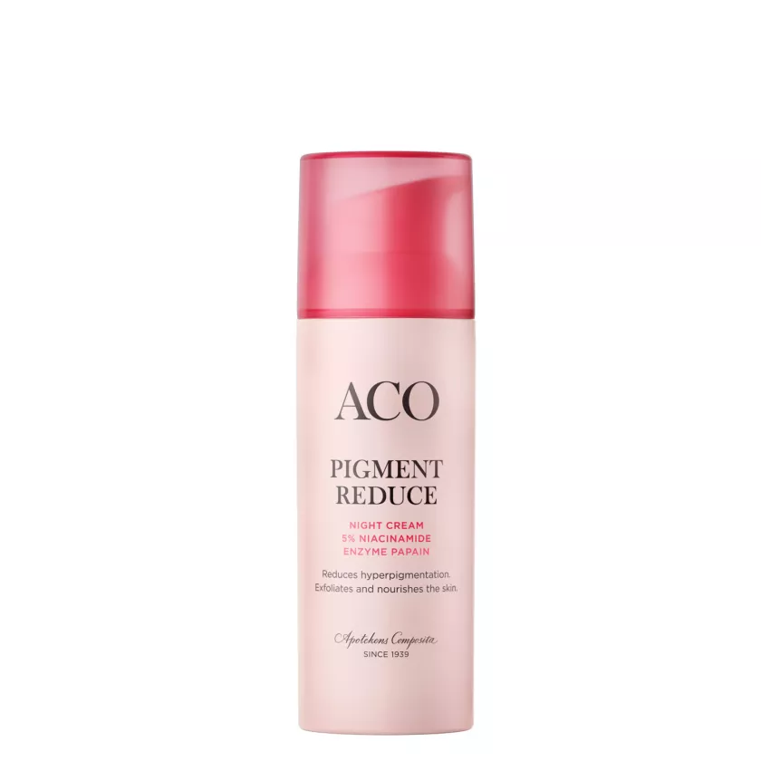 Aco Pigment Reduce Night Cream -yövoide sopii erityisesti epätasaisesti pigmentoituneelle aikuiselle iholle, 50 ml 24 e.