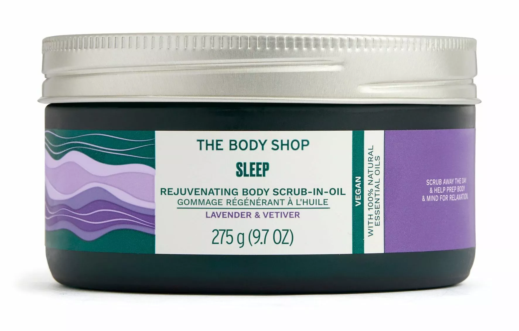 vartalon kuorinta: The Body Shop Wellness Sleep Rejuvenating Body Scrub-in-Oil 