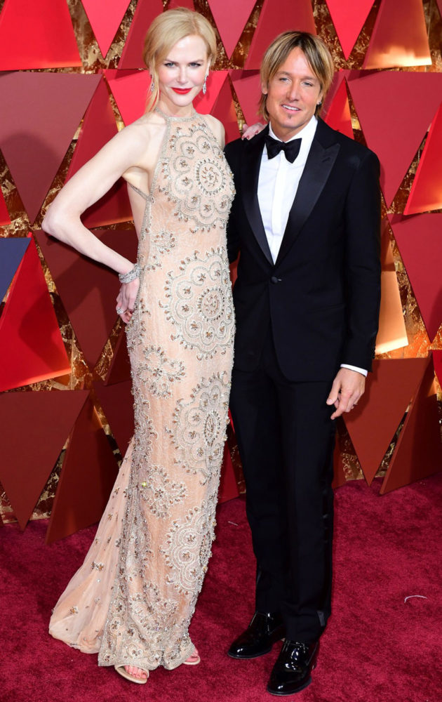 Nicole Kidman ja Keith Urban Oscareissa 2017.