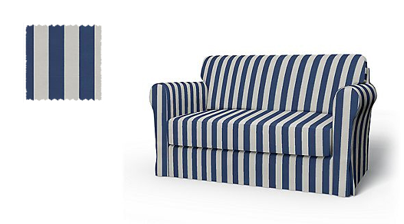 Hagalund-sohva Stockholm Stripes -päällyksellä