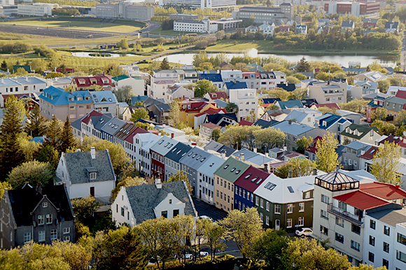 Reykjavik kirkon tornista