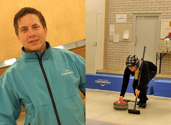 Lauri Ikävalko opasti meitä curlingin saloihin.