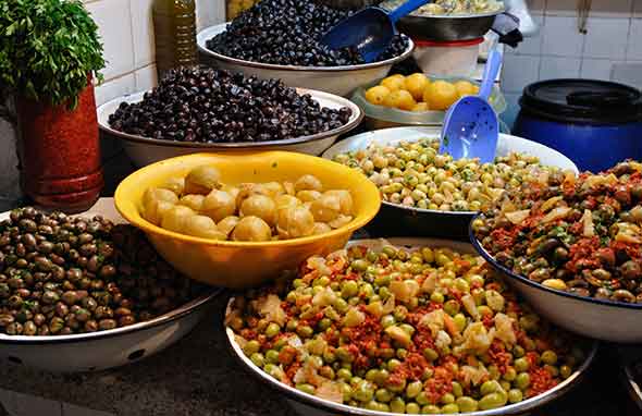 marokkolaisia ruoka-aineita